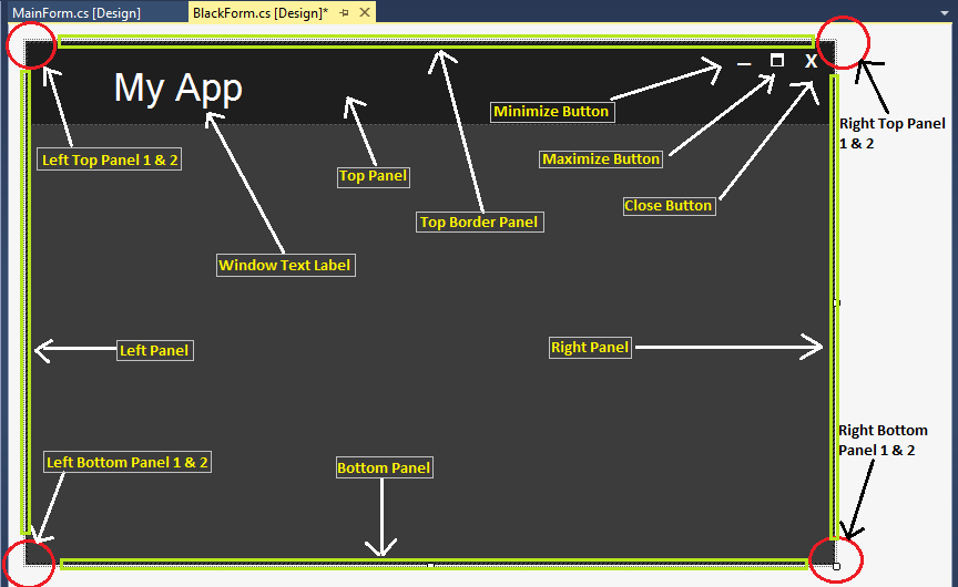 Image 4 for Creating Custom Windows Forms in C# using Panels