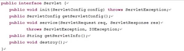 Servlet接口